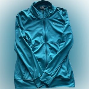Nike teal zip up size medium